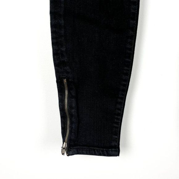 Fidelity Belvedere Crop Black Skinny Jeans 29 - Picture 4 of 8